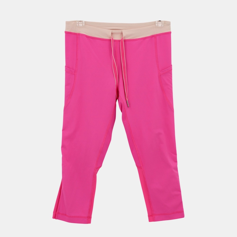 Lululemon Beach Runner Cropped‎ Leggings size 6 Mesh Pockets